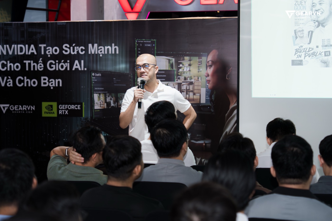 Phần chia sẻ của diễn giả — sự kiện AI của GEARVN ngày 24.07.2026